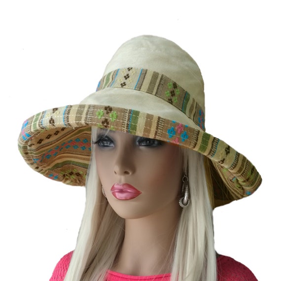 wide brim summer hats ladies