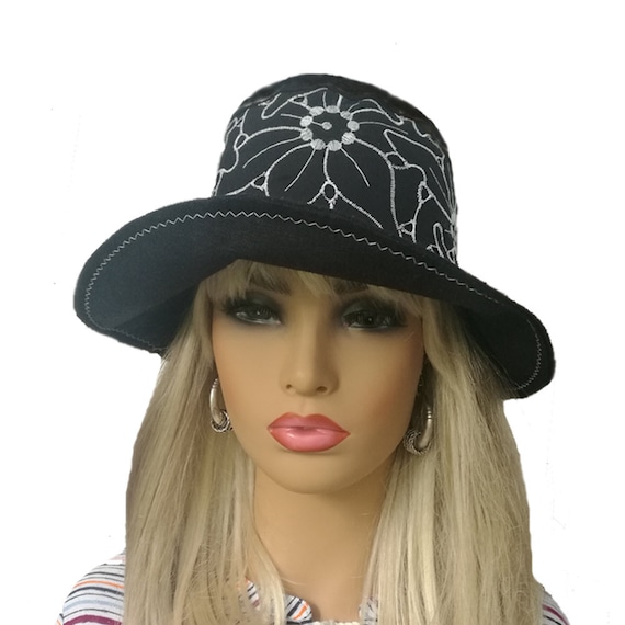 black sun hat ladies