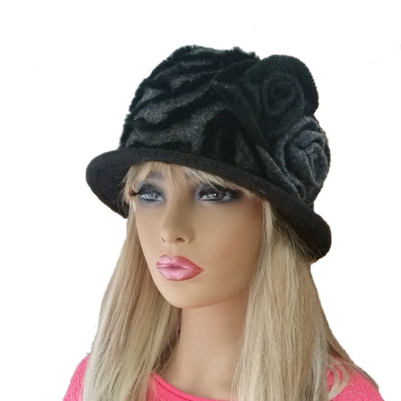 black wool hat womens