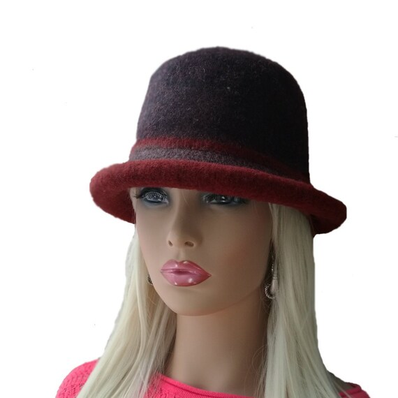 wool cloche bucket hat