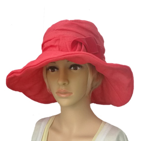 red summer hat