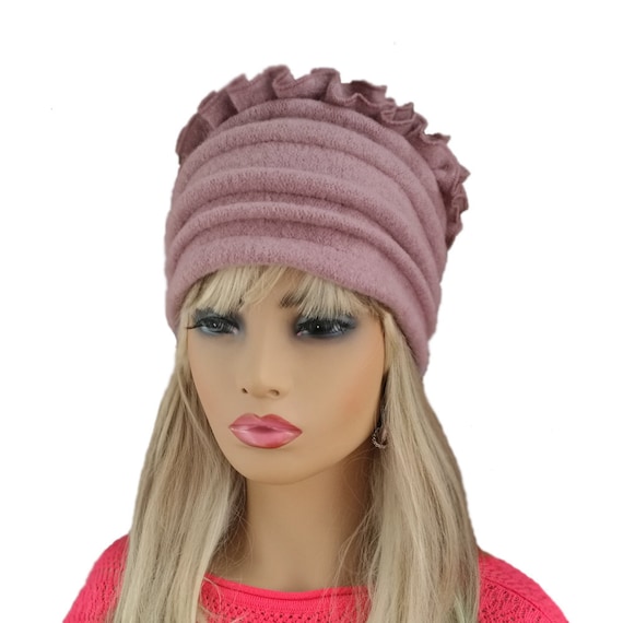 pink womens winter hat