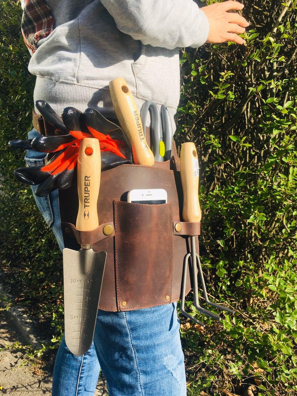 Farmer's Pruner Belt Leather Trowel Holder Leather Hand Etsy Ireland