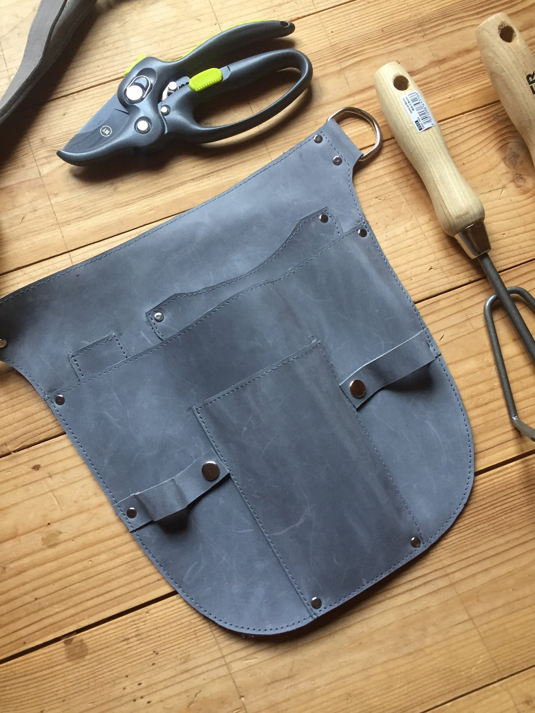 Gift Leather Trowel Holder Leather Hand Fork Holder Garden Etsy