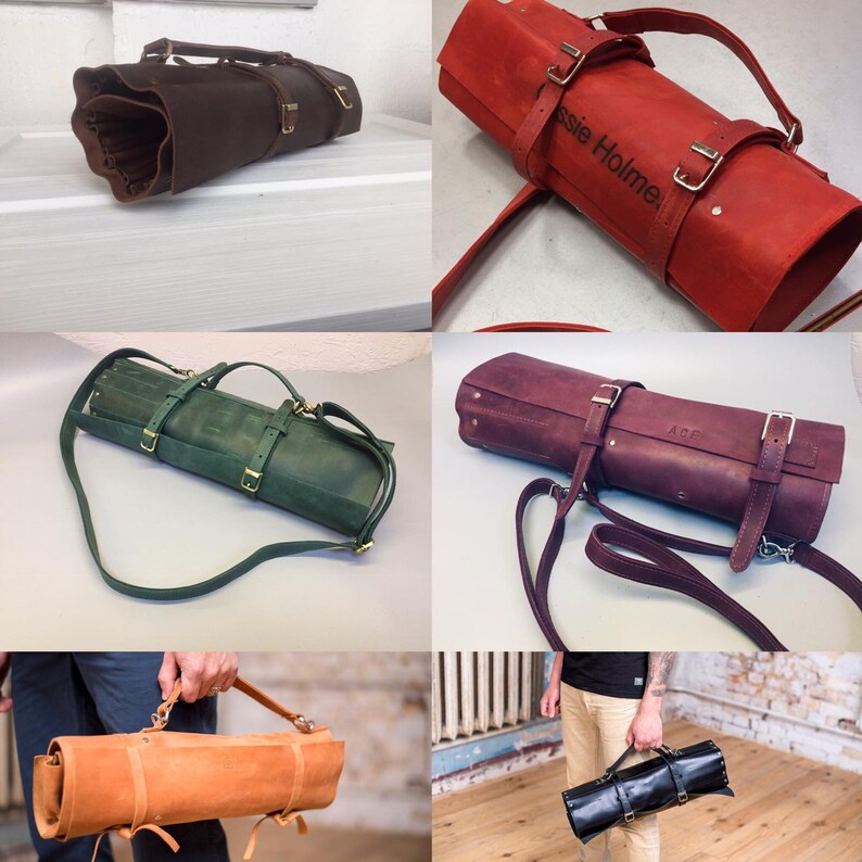 Personalized Knives Roll Knives Storage With 8 Pockets Chef Etsy