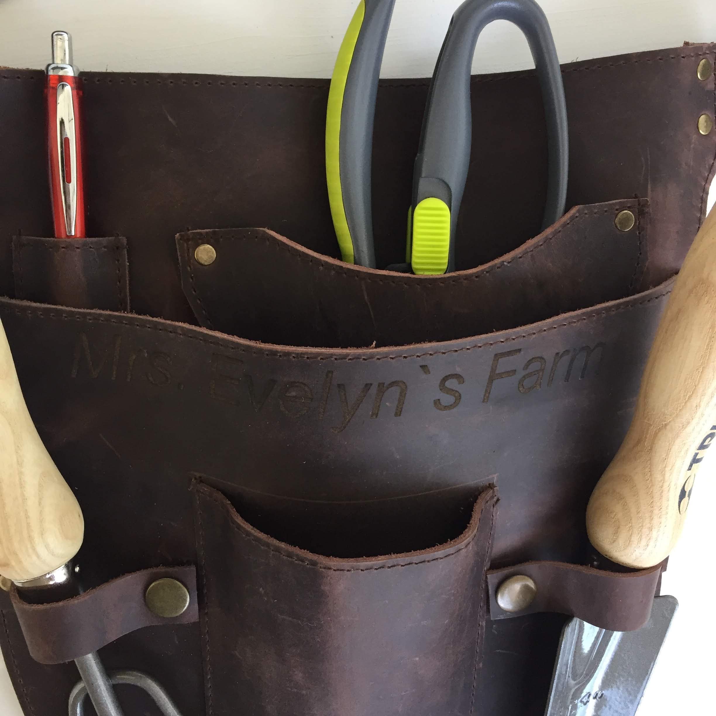 Farmer's Pruner Belt Leather Trowel Holder Leather Hand Etsy