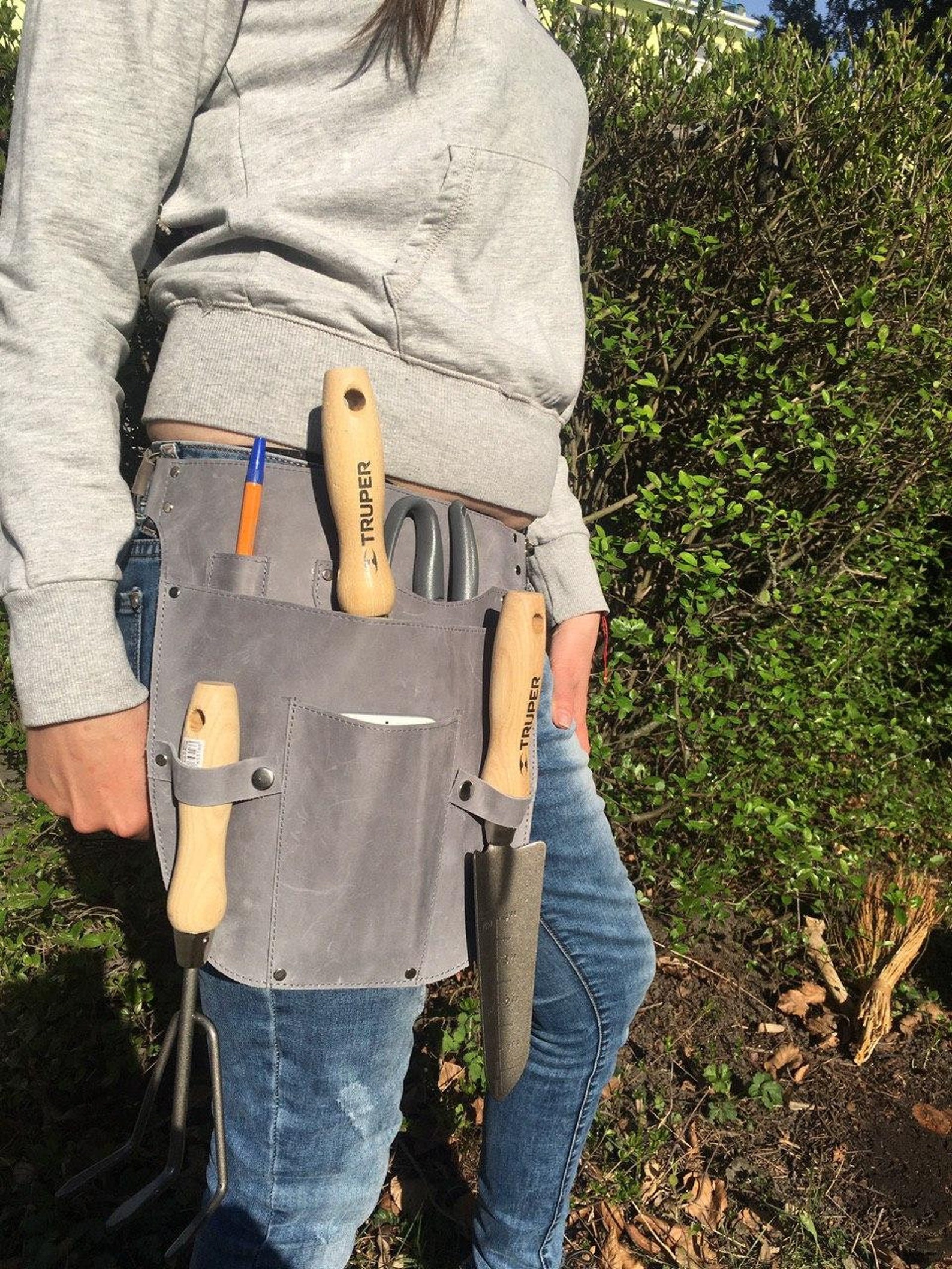 Pruning Shears Holder Garden Leather Tool Bag Garden Etsy