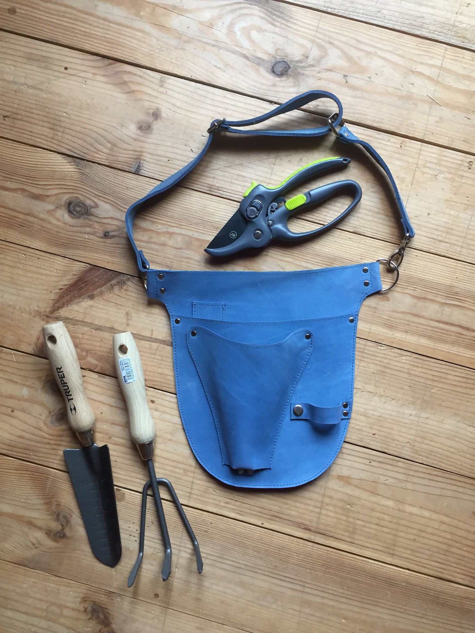 Farmer's Pruner Belt Leather Trowel Holder Leather Hand Etsy