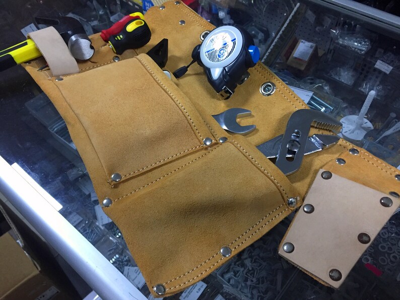 Leather Tool Pouch Leather Tool Belt Woodworking Tool Belt Etsy