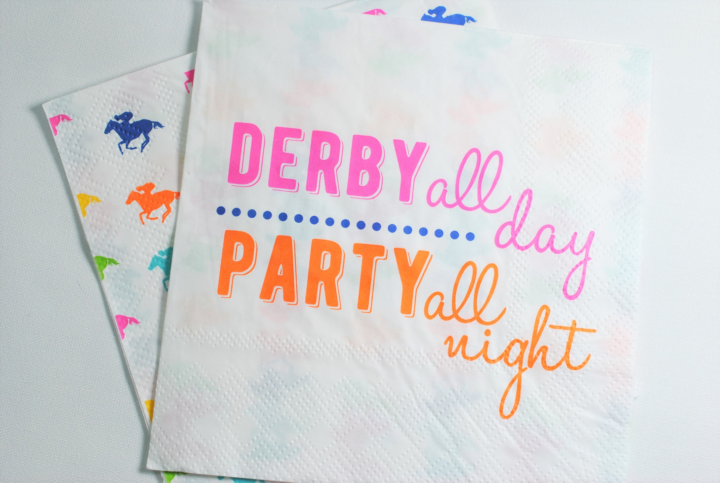Kentucky Derby Cocktail Napkins Derby Party Napkin Derby Etsy