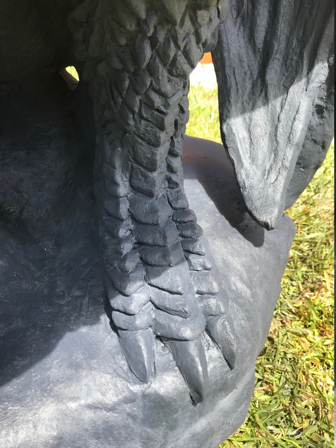 6 Ft Permanent Outdoor Dragon Sculpture Etsy