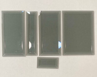 Rectangle Bevel Set of 5 - Grey