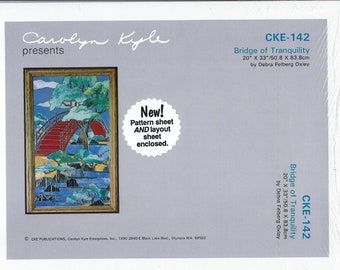 Bridge of Tranquility Asian Art Stained Glass Pattern NEW CKE-142