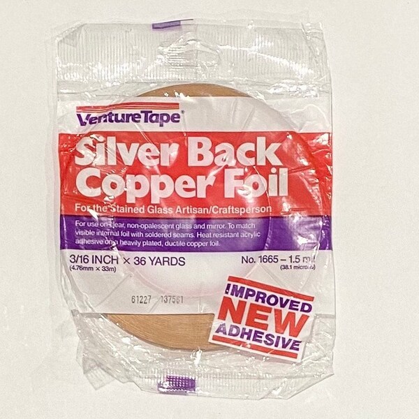 3/16" Silver Back Copper Foil - Ventura Tape by 3M