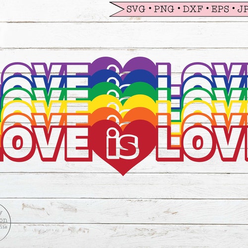 Rainbow Pride Svg Gay Pride Svg LGBTQ Svg Files for Cricut - Etsy