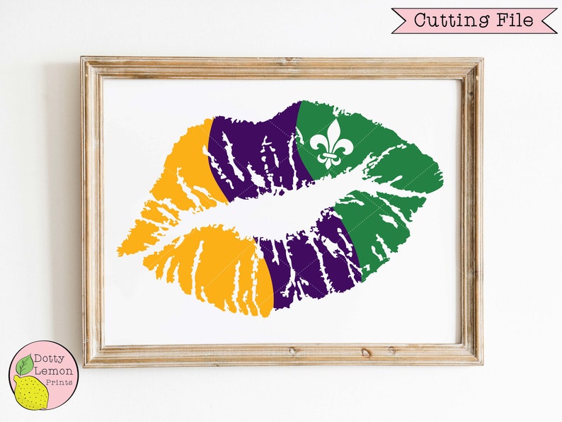 Mardi Gras SVG Lips Fleur De Lis svg Fat Tuesday Saints New | Etsy