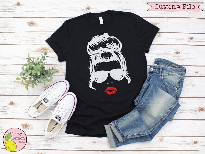 Download Messy Bun Lips svg Mom Girl Boss svg Mom Life svg ...