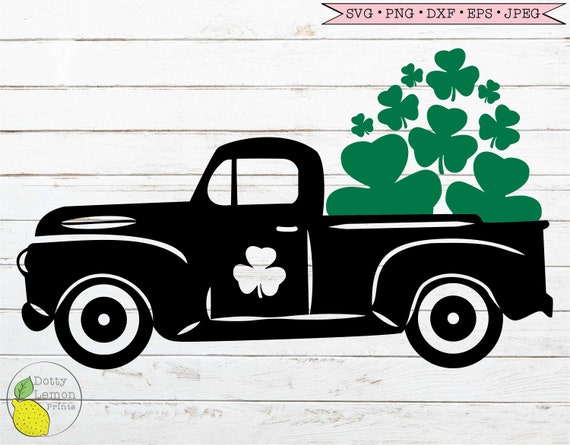 Download St Patricks Day Svg Truck Shamrock Svg Farmhouse Svg Country Etsy