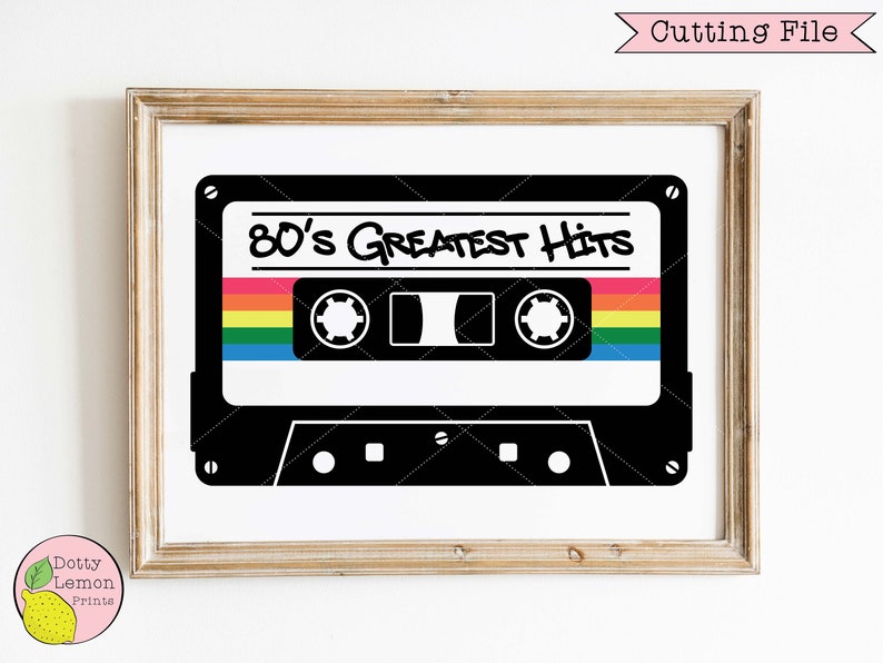 Download 1980 Vintage svg Rainbow Cassette Tape svg 40th Birthday ...