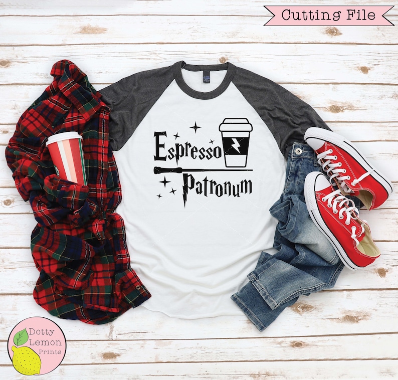 Harry Potter svg Coffee Hogwarts svg Espresso Patronum Wand | Etsy