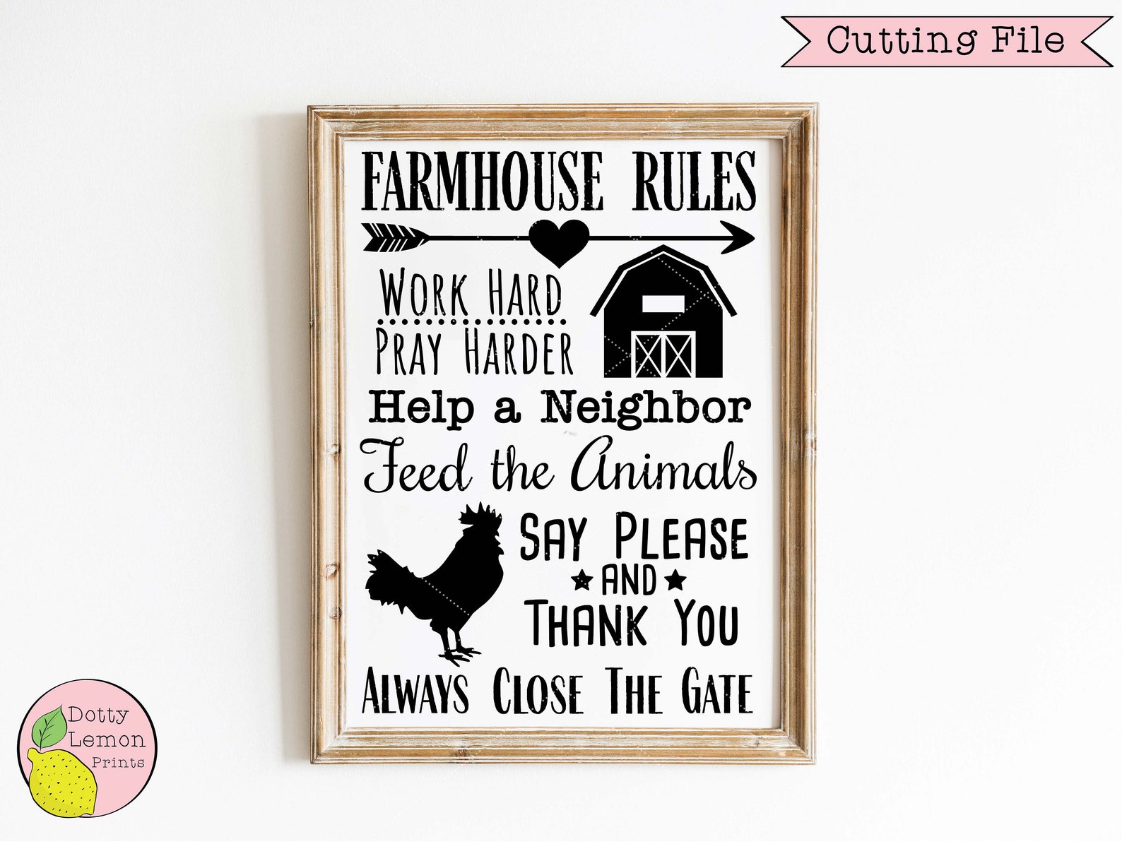 Farmhouse Rules Svg Family Svg Farm Svg Chicken Svg Barn Etsy