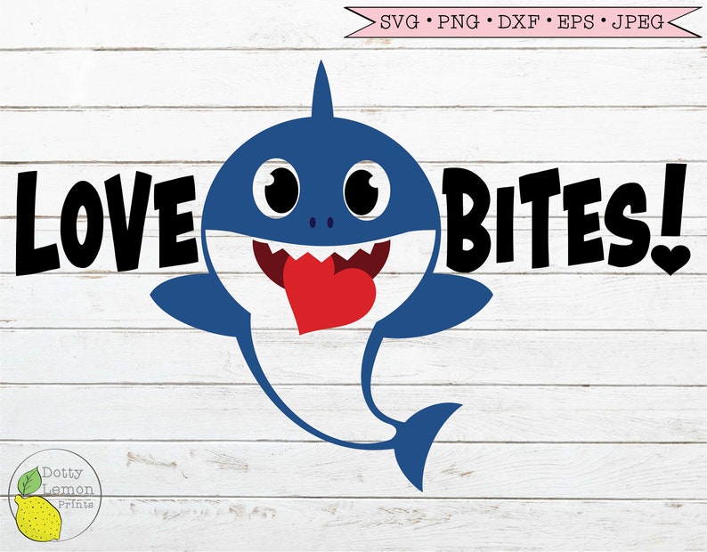 Download Baby Shark Valentine SVG Heart Valentines Day svg Love ...