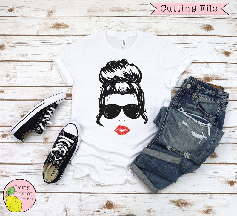 Download Messy Bun Lips svg Mom Girl Boss svg Mom Life svg ...