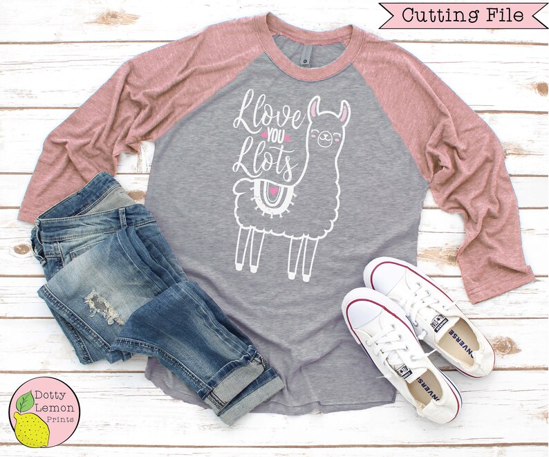 Download Llama Valentine SVG Heart Valentines Day svg Llove you ...