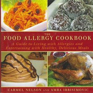 Food Allergy Cook Book  Recipes for Allergy-Free Foods  Hard Cover  Clean  Free Shipping