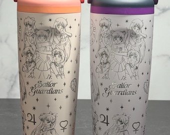 Laser Engraved Sailor and Friends Owala 30 oz Sway