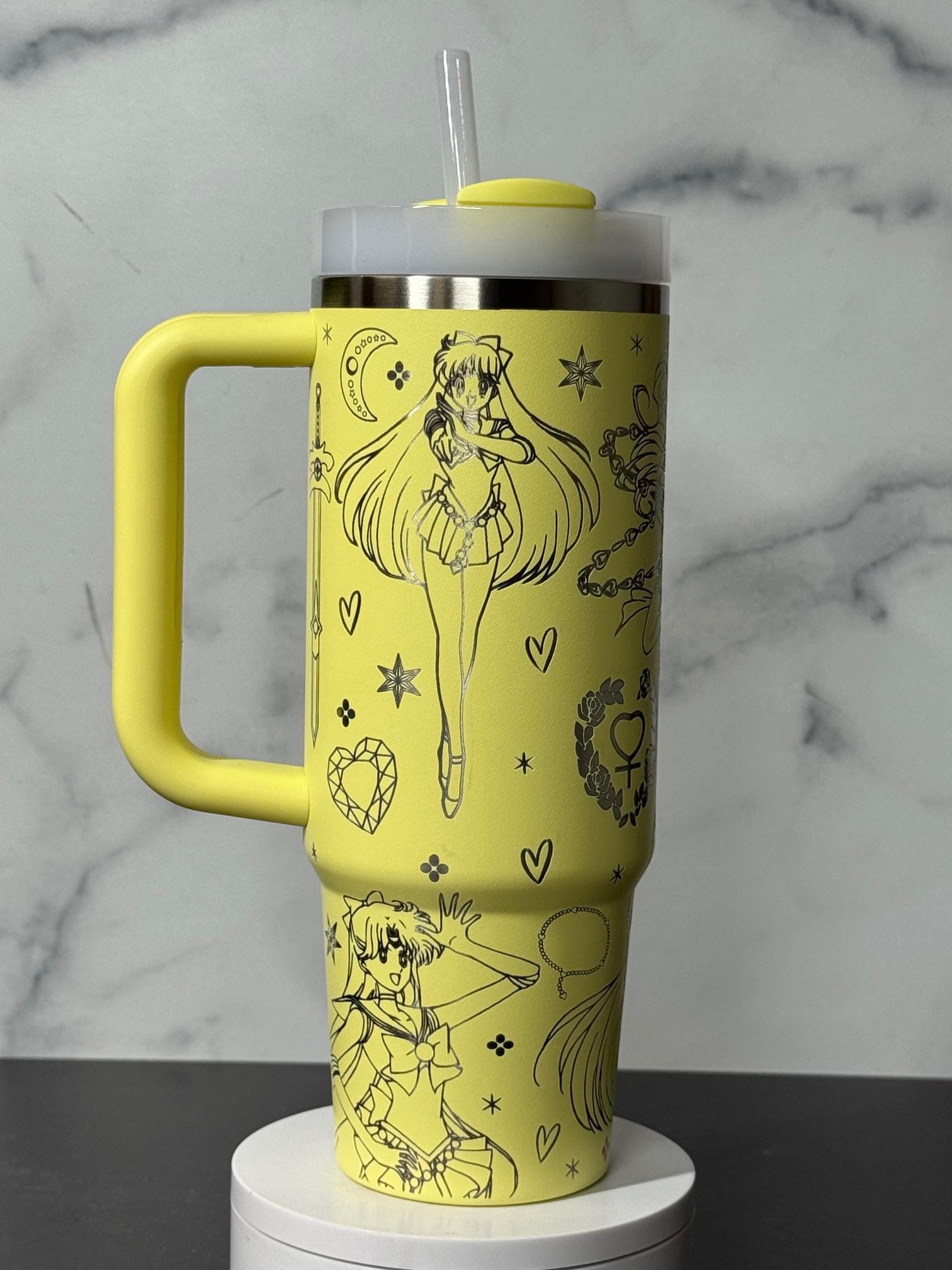 Laser Engraved Anime Sailor Friend Venus Stanley Tumbler - Etsy