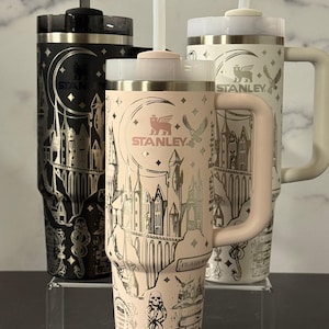 Vaso de mago Stanley grabado con láser