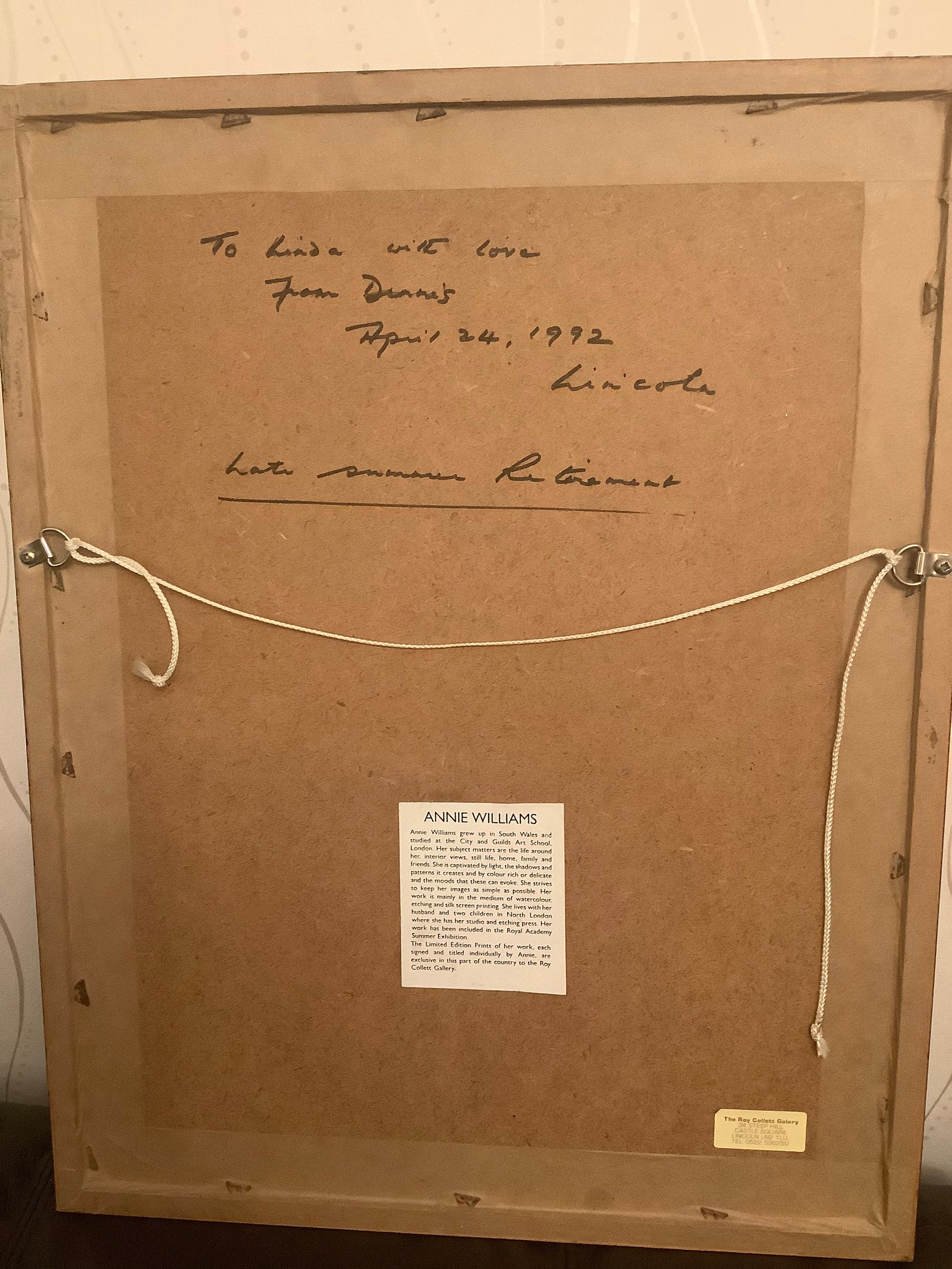 A Beautiful Vintage Signed Watercolour Print Titled Late Summer