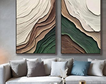 Cuadro abstracto de paisaje marino para pared, pintura texturizada del océano, lienzo moderno para sala de estar, decoración playera para el hogar.
