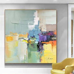 Original Textured Abstract Acrylic Painting on Canvas - Modern Wall Art wall decor home office