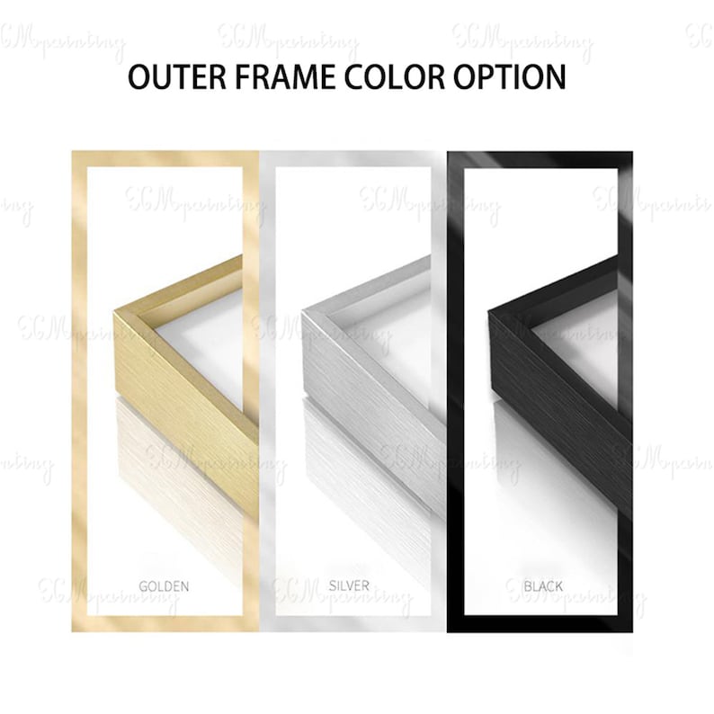 Acrylic Gold Leaf Abstract Paintings on Canvas Wall Art for Living Room