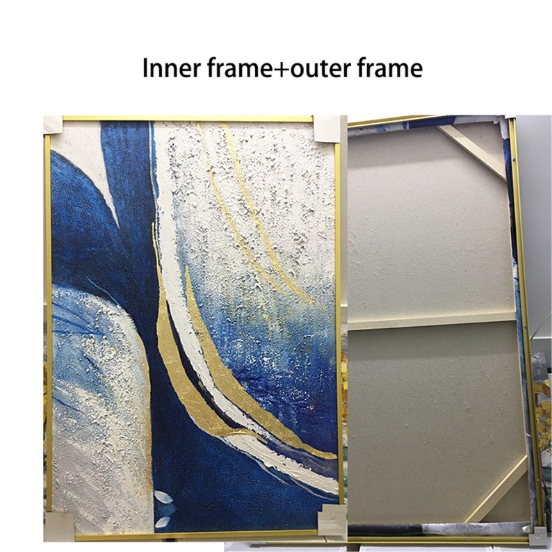 Custom frame Floating Metal frame DIY outer metal frame for Etsy