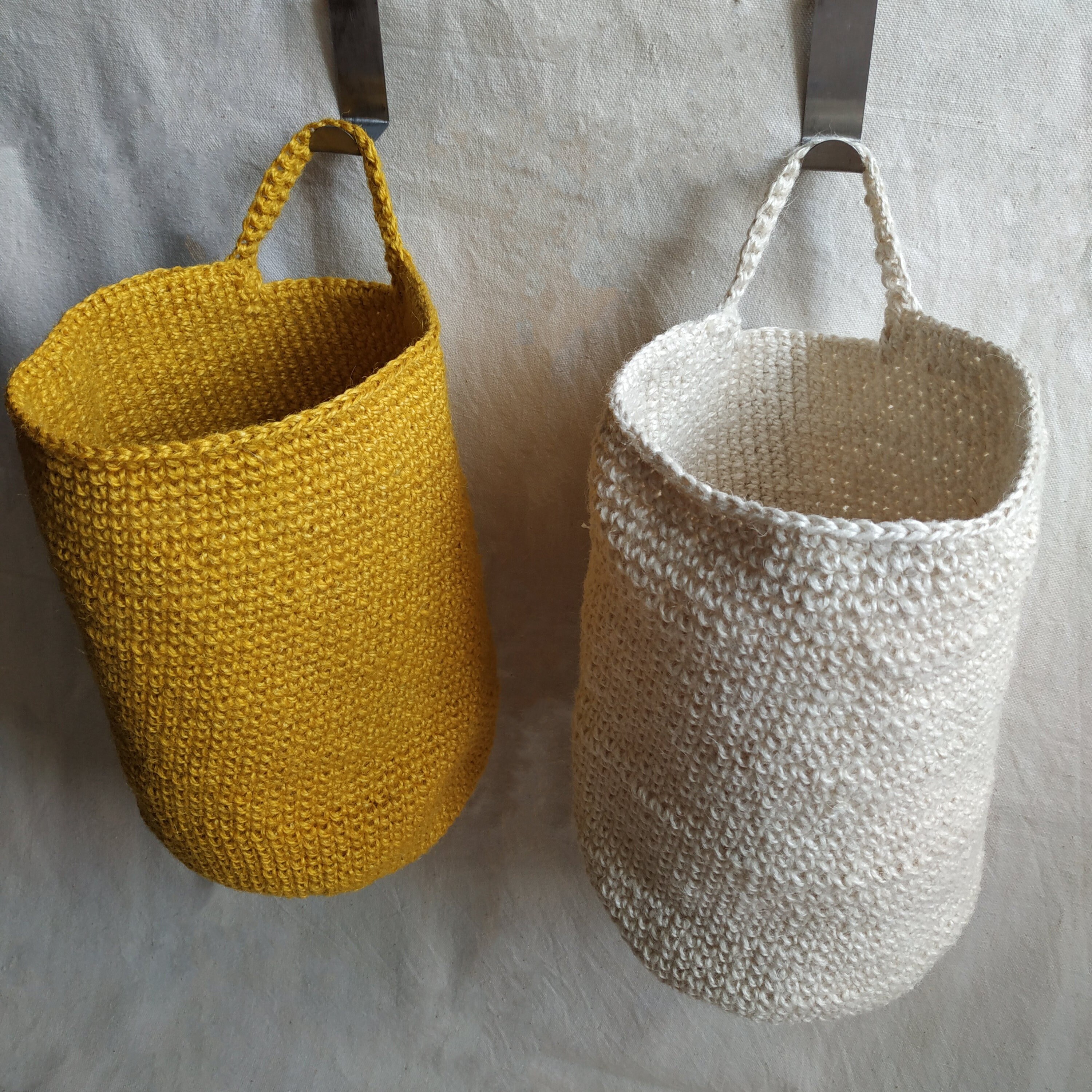 Wall Hanging Storage Baskets Rustic Jute Storage Basket Onion Garlic