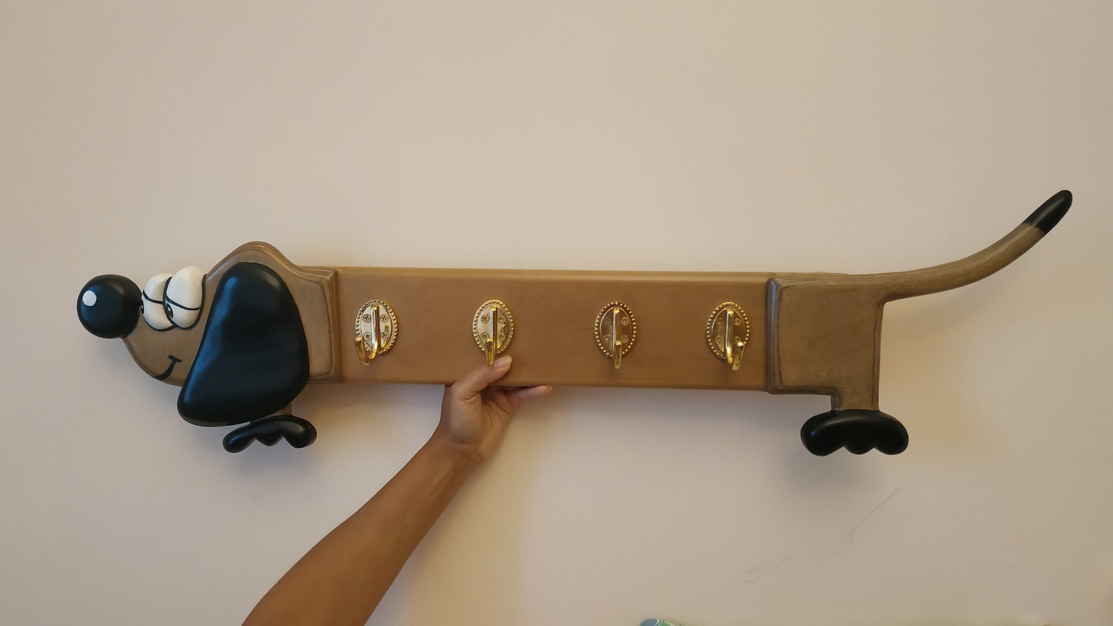 Dog Leash Hanger Dog Collar Holder Wall Mount Coat Rack Etsy