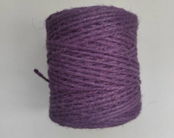 Violet twine for tags jute string colored Twine for wrapping Craft twine 2mm 100 YDS