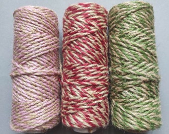 Christmas twine Gift wrapping twine string twisted 54 YDS