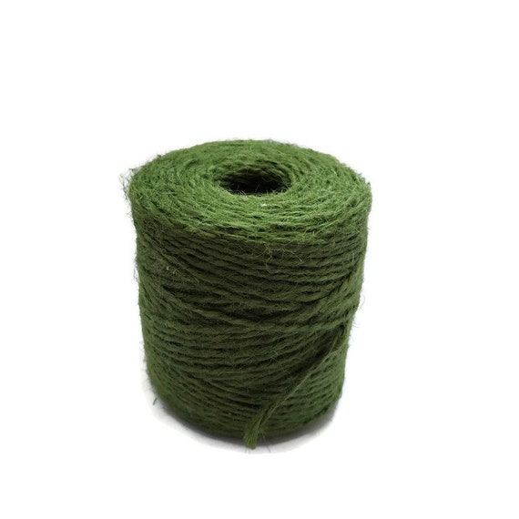 Green Twine for Tags Jute String Colored Twine for Wrapping Craft Twine  Hemp Twine 2mm 100 YDS 