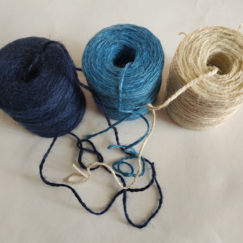 Twine for Tags Jute String Colored Twine for Wrapping Craft Etsy