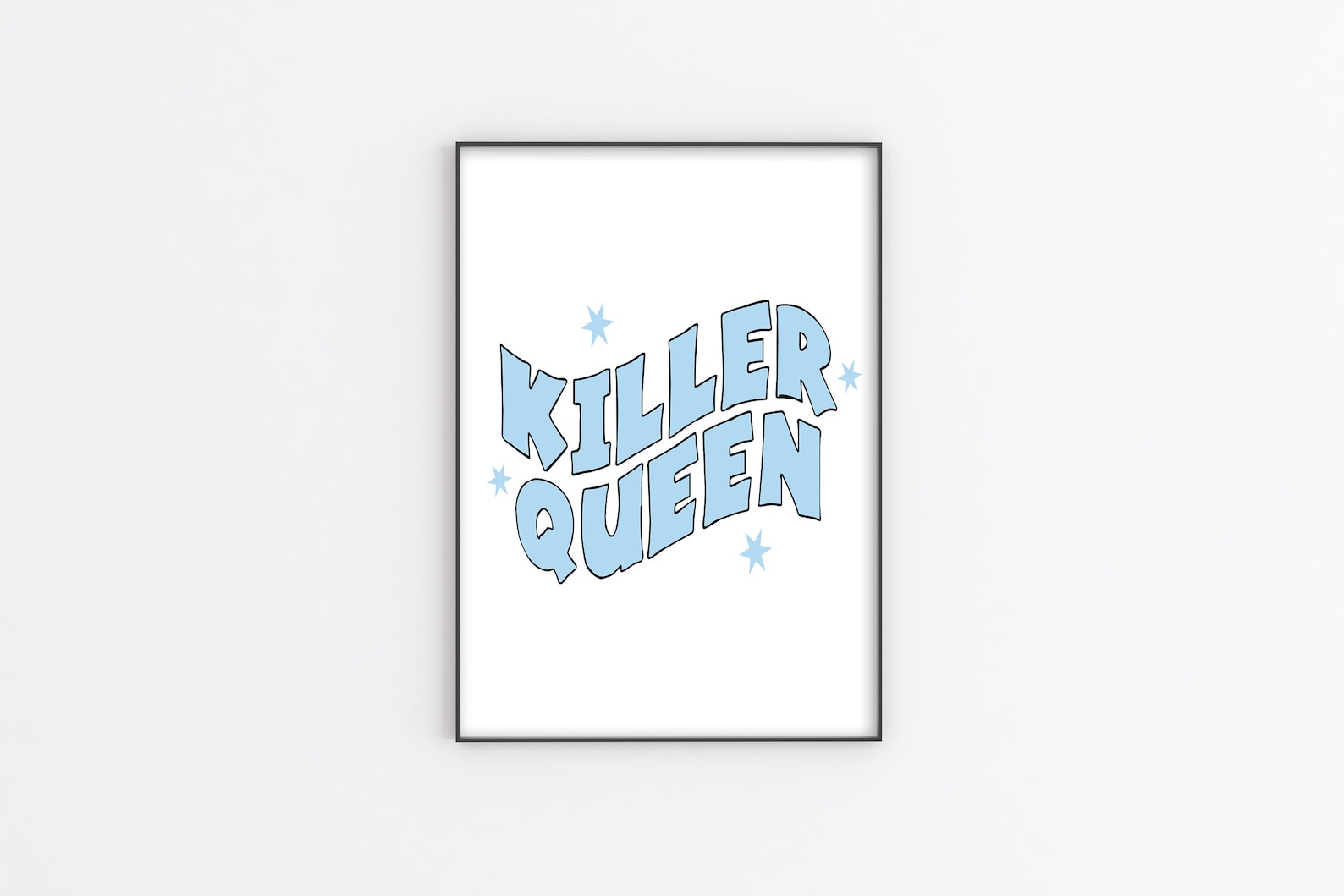 KILLER QUEEN PRINT A5 A4 A3 Music poster Song lyrics Music | Etsy