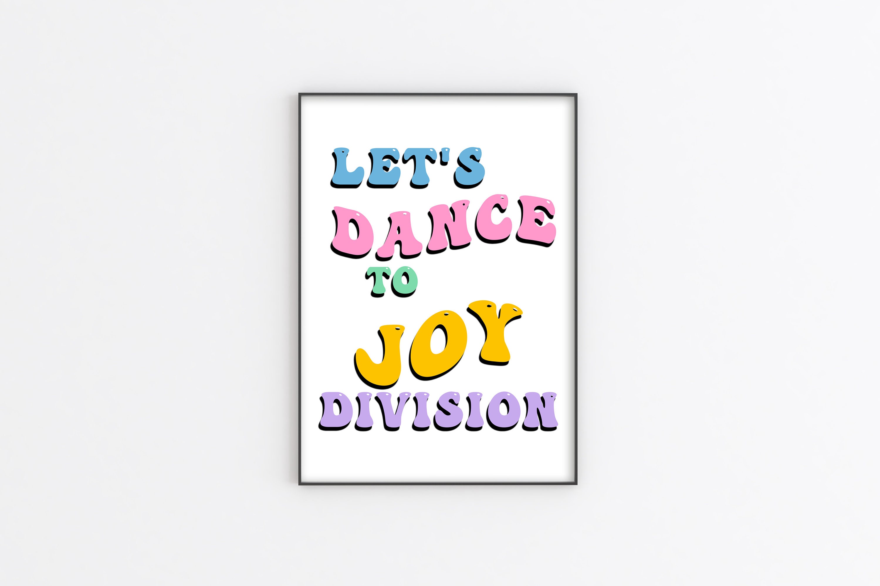 THE WOMBATS Let's dance to Joy Division A3 A4 A5 Etsy