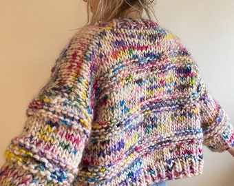 Chunky Knitting Pattern - Nova Cardigan