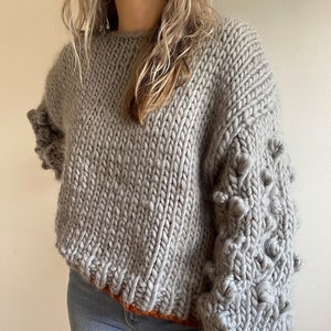 Popcorn knit hoodie best sale