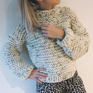 Modello a maglia grossa - Maglione Bump & Knit - maglione per principianti - maglione a maglia grossa
