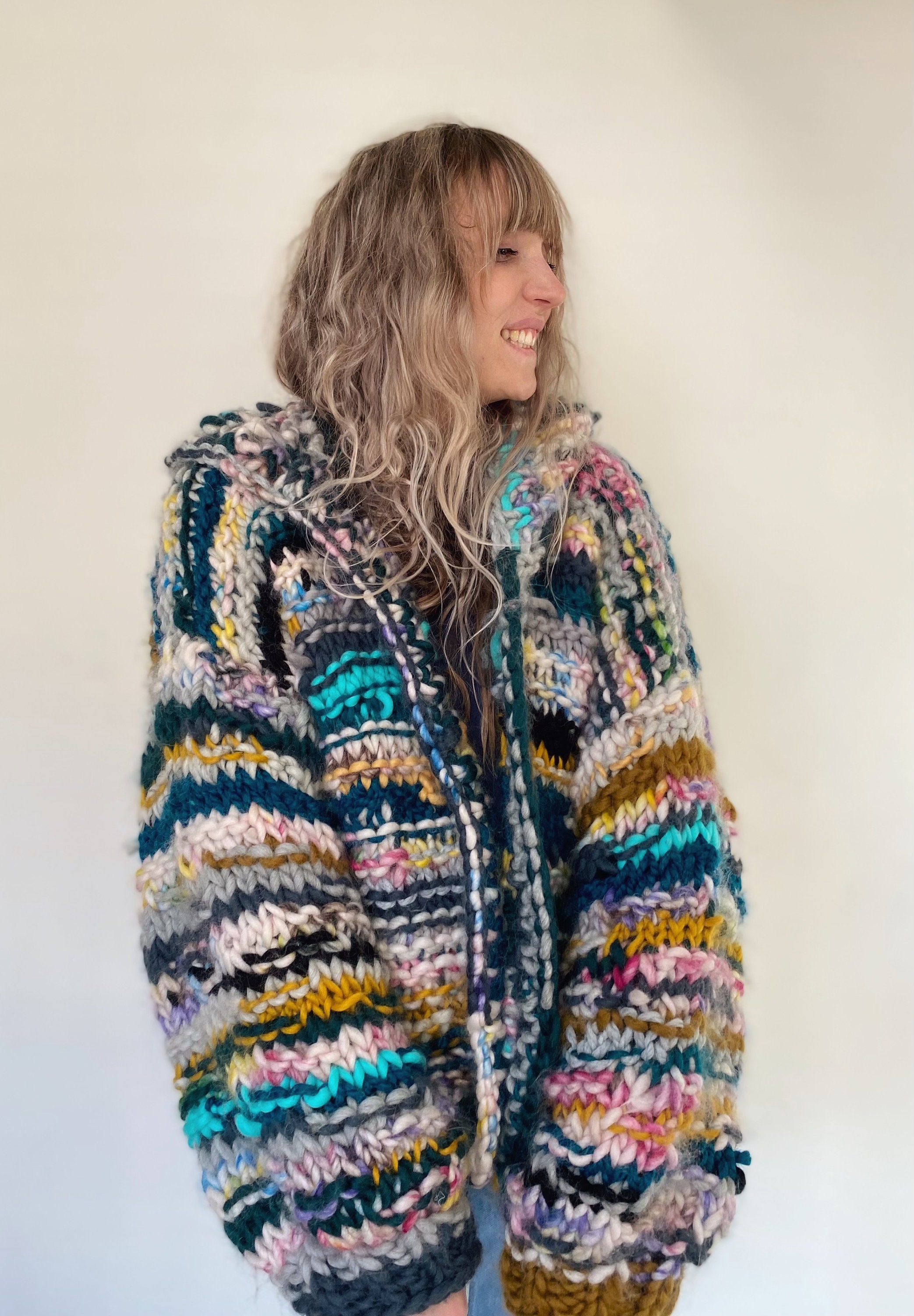 Sunshine Seeker Pullover Oversized Sweater Knitting Pattern