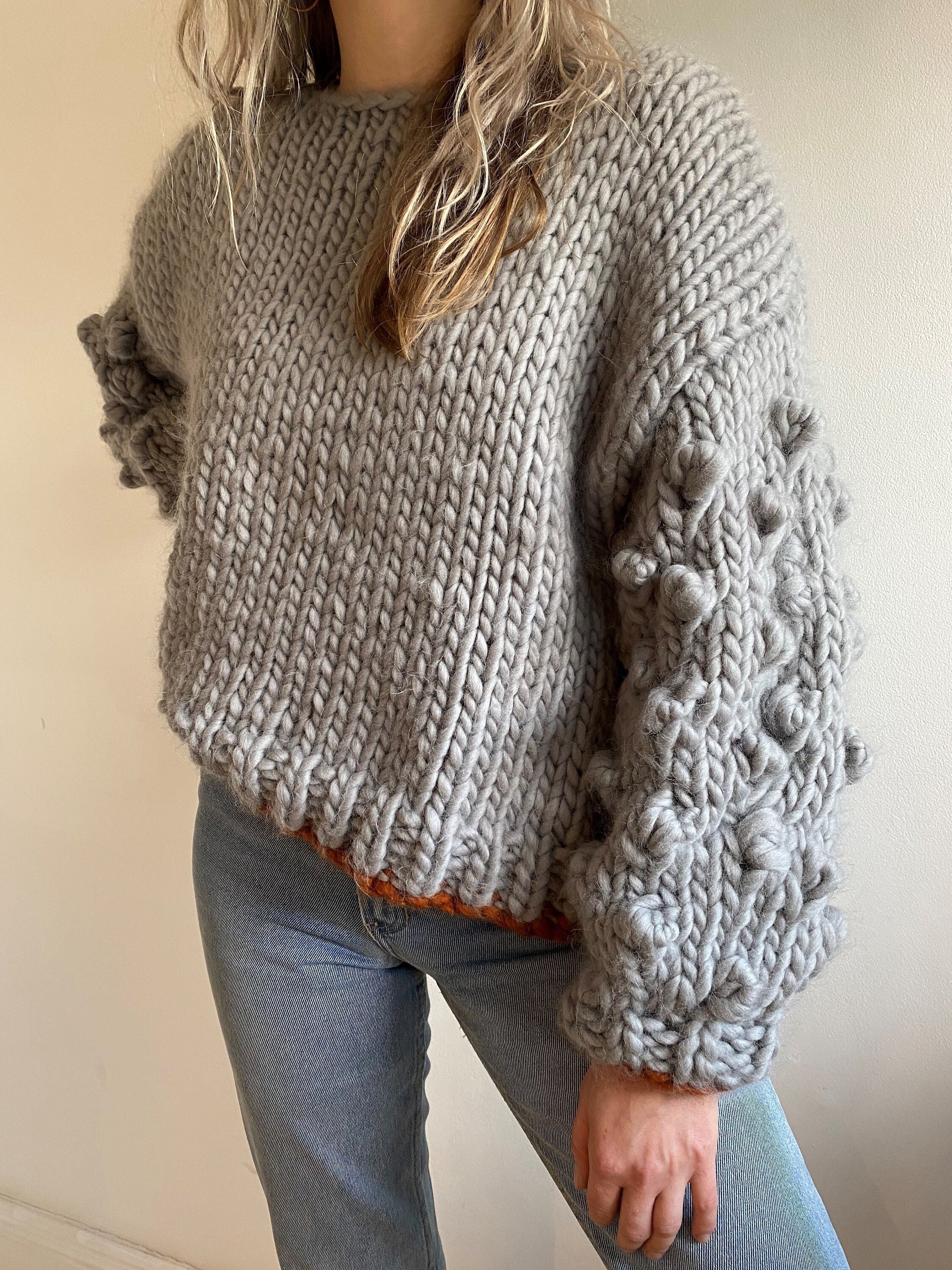 Chunky Knitting Pattern Popcorn Bobble Jumper Beginner Jumper Pattern Oversized Sweater Pattern - Etsy Chunky Knitting Pattern Popcorn Bobble Jumper Beginner Jumper Pattern Oversized Sweater Pattern - Etsy